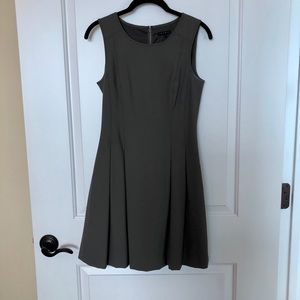 Theory Gray Wool Fit and Flare Dress, size 2